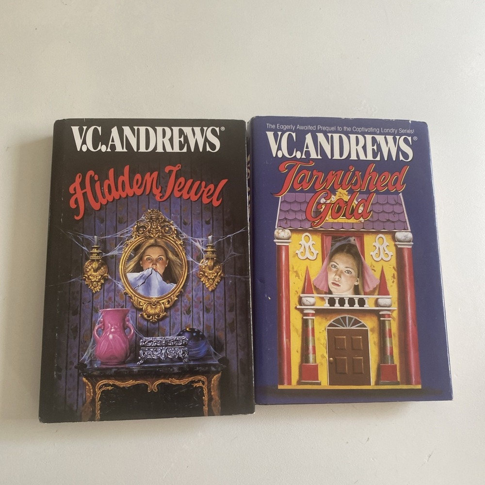 Lot of 2VC Andrews Hardback Books Hidden Jewel Tarnished Gold